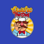 Quiche The Chef – Movie Graphic T-Shirt design artwork for royal blue graphic T-shirt