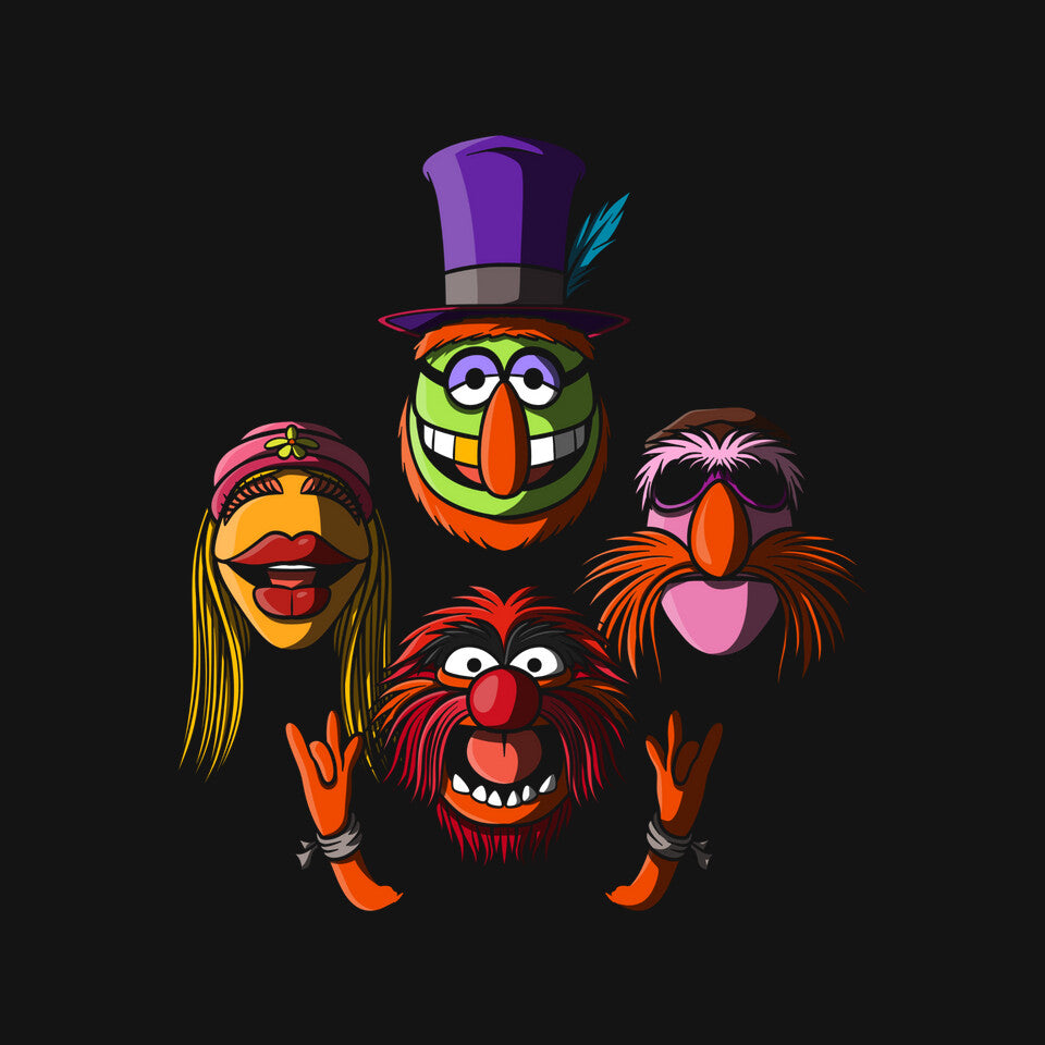 Bohemian Mayhem – Movie Graphic T-Shirt design artwork for black graphic T-shirt