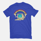It Was All Worth It – Cat Graphic T-Shirt in royal blue, flat-lay product view