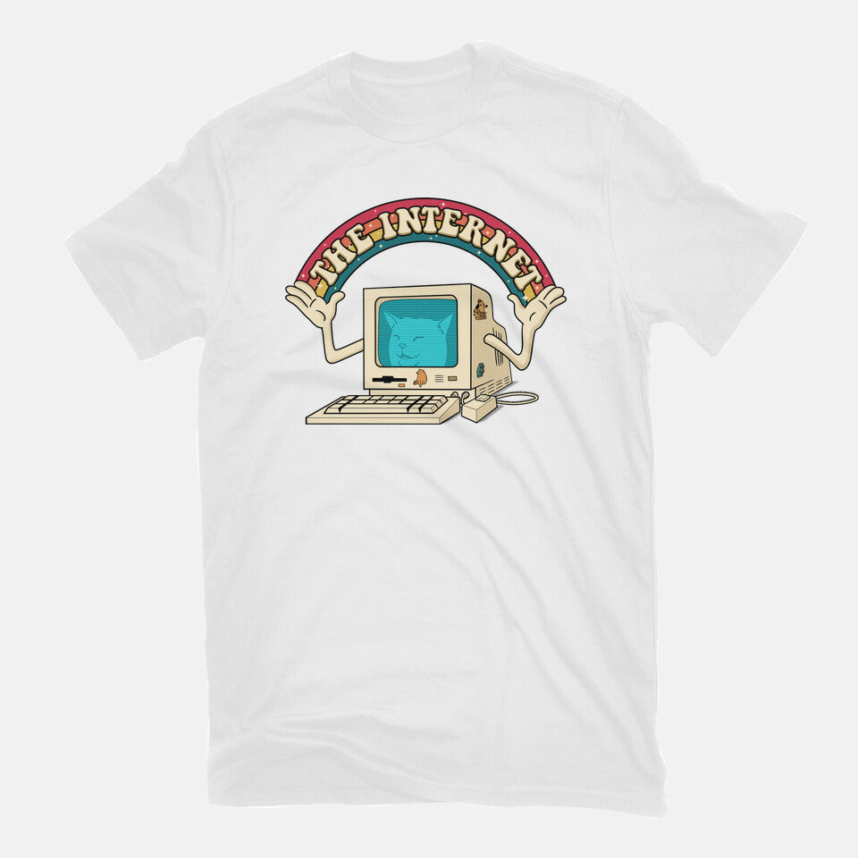 It Was All Worth It – Cat Graphic T-Shirt in white, flat-lay product view