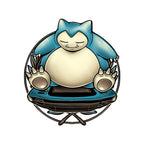 Gamer Snorlax – Anime Graphic T-Shirt design artwork for white graphic T-shirt