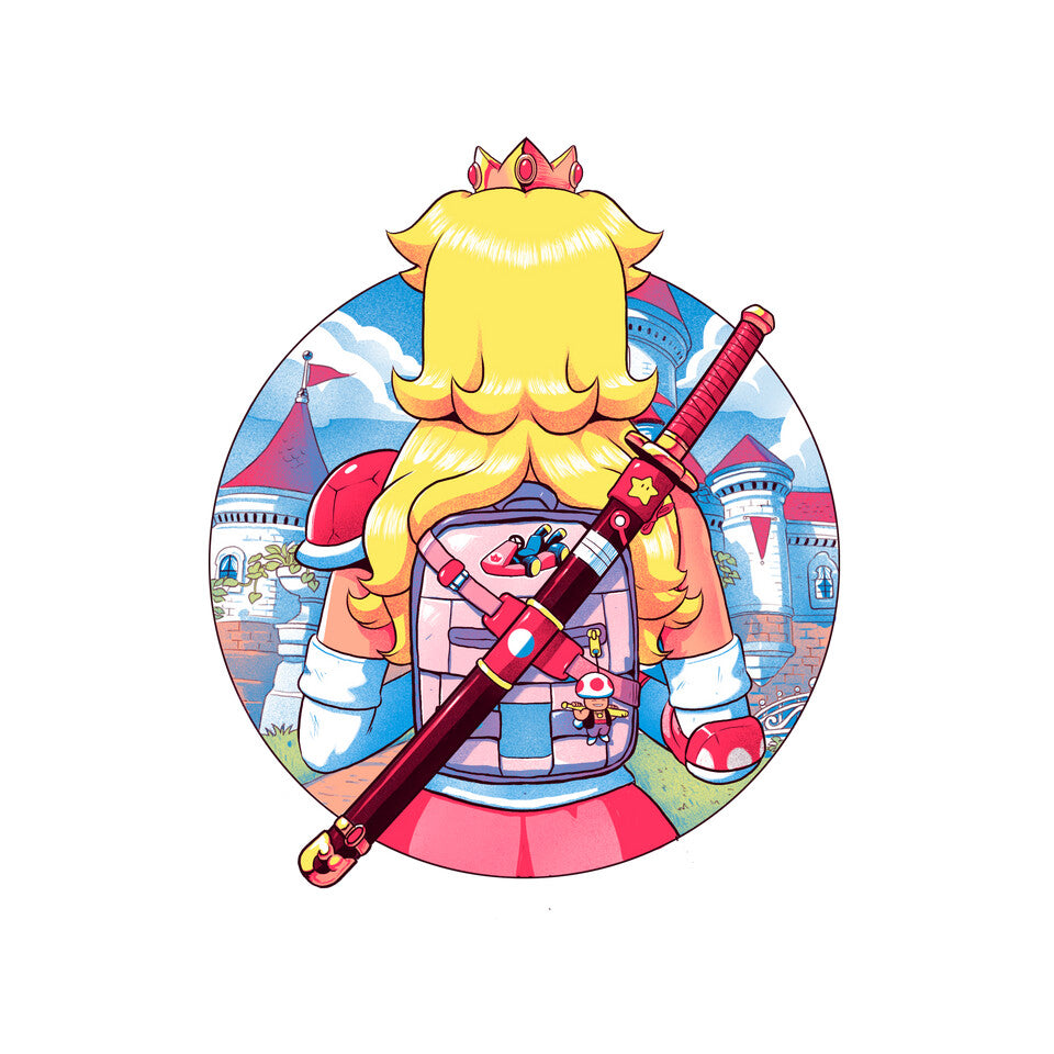 Spring Princess – Gaming Graphic T-Shirt design artwork for white graphic T-shirt