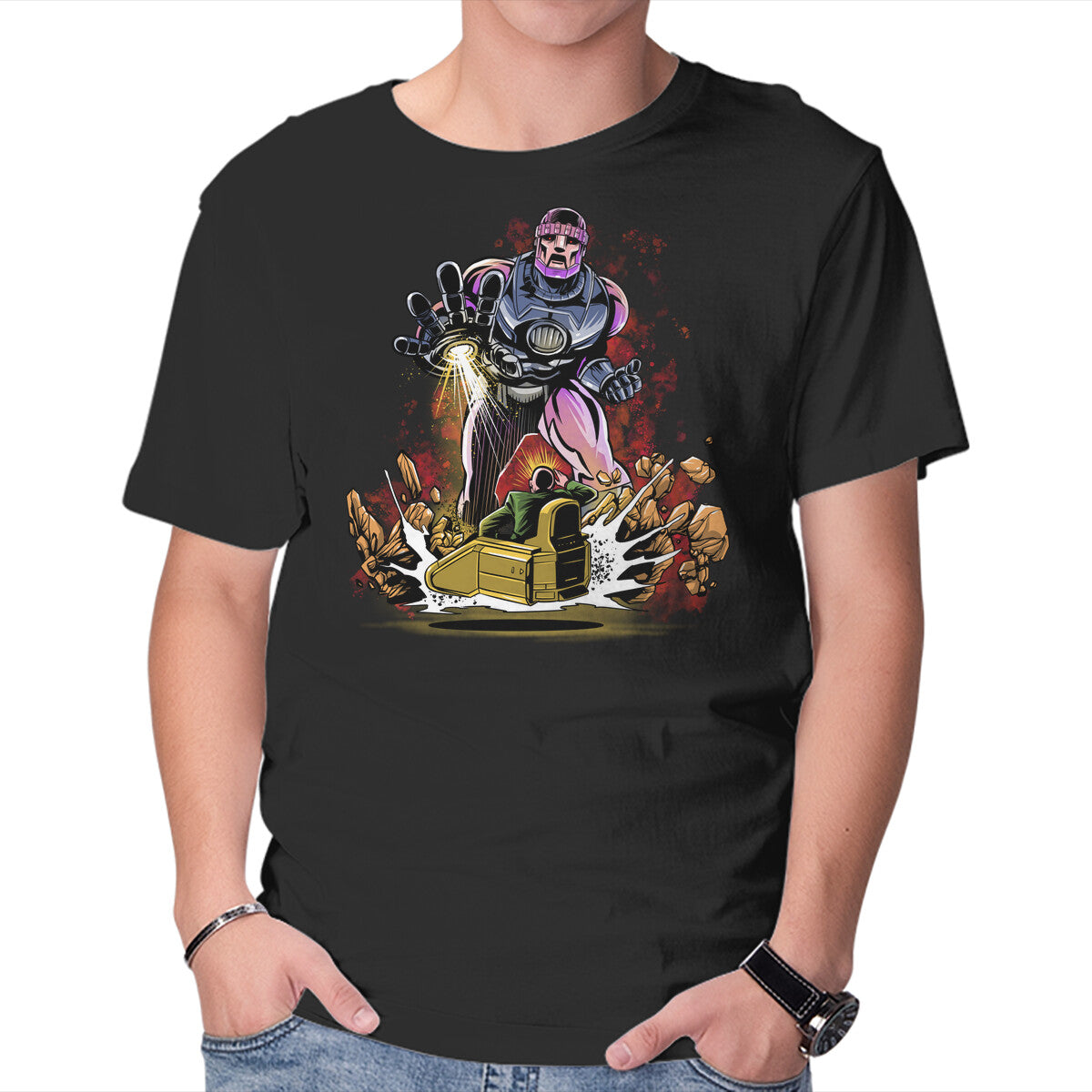 Sentinel You Shall Not Pass – Sci-Fi Graphic T-Shirt in black, product display