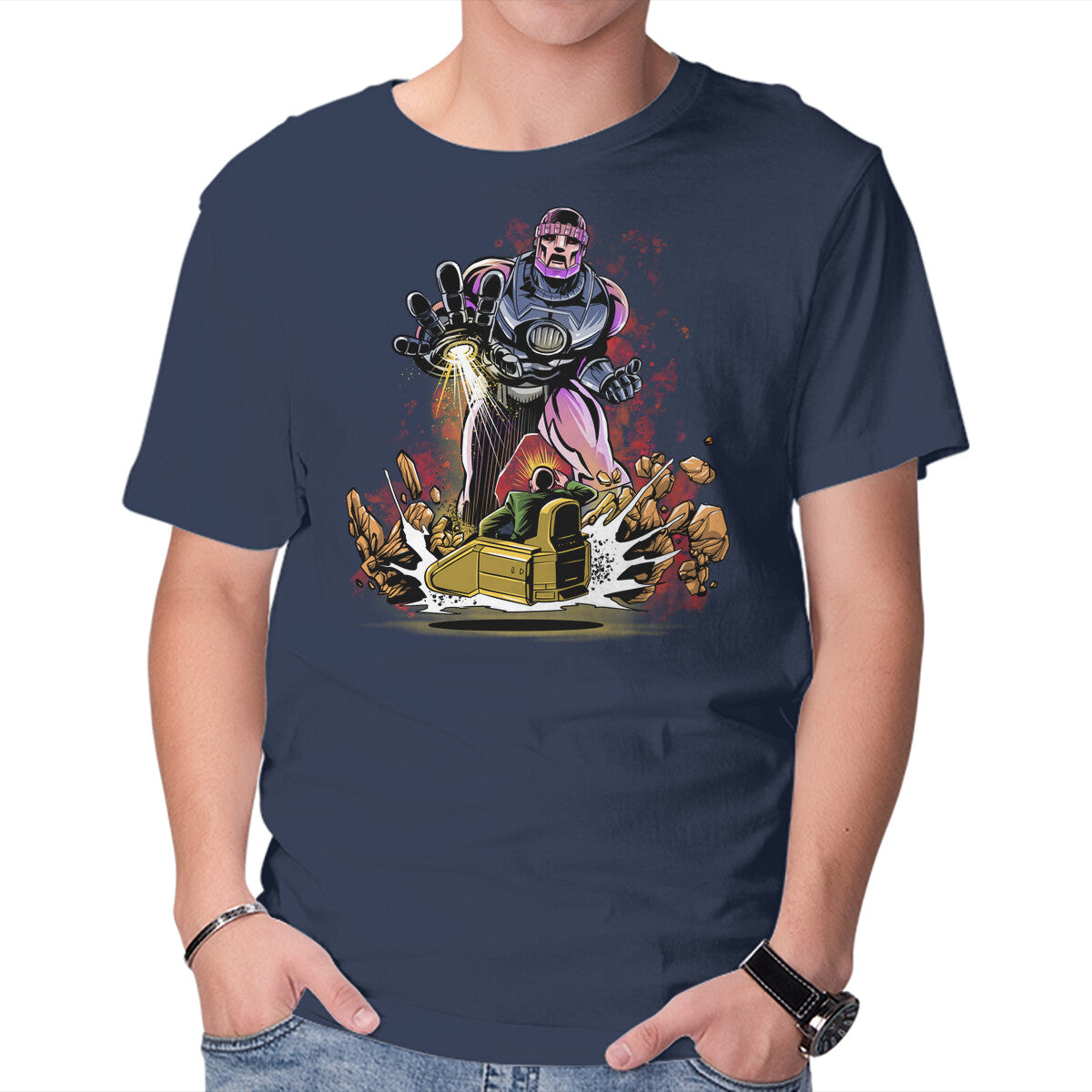 Sentinel You Shall Not Pass – Sci-Fi Graphic T-Shirt in navy, product display
