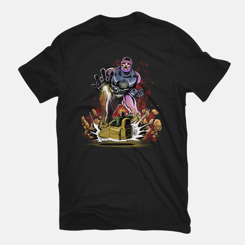 Sentinel You Shall Not Pass – Sci-Fi Graphic T-Shirt in black, flat-lay product view