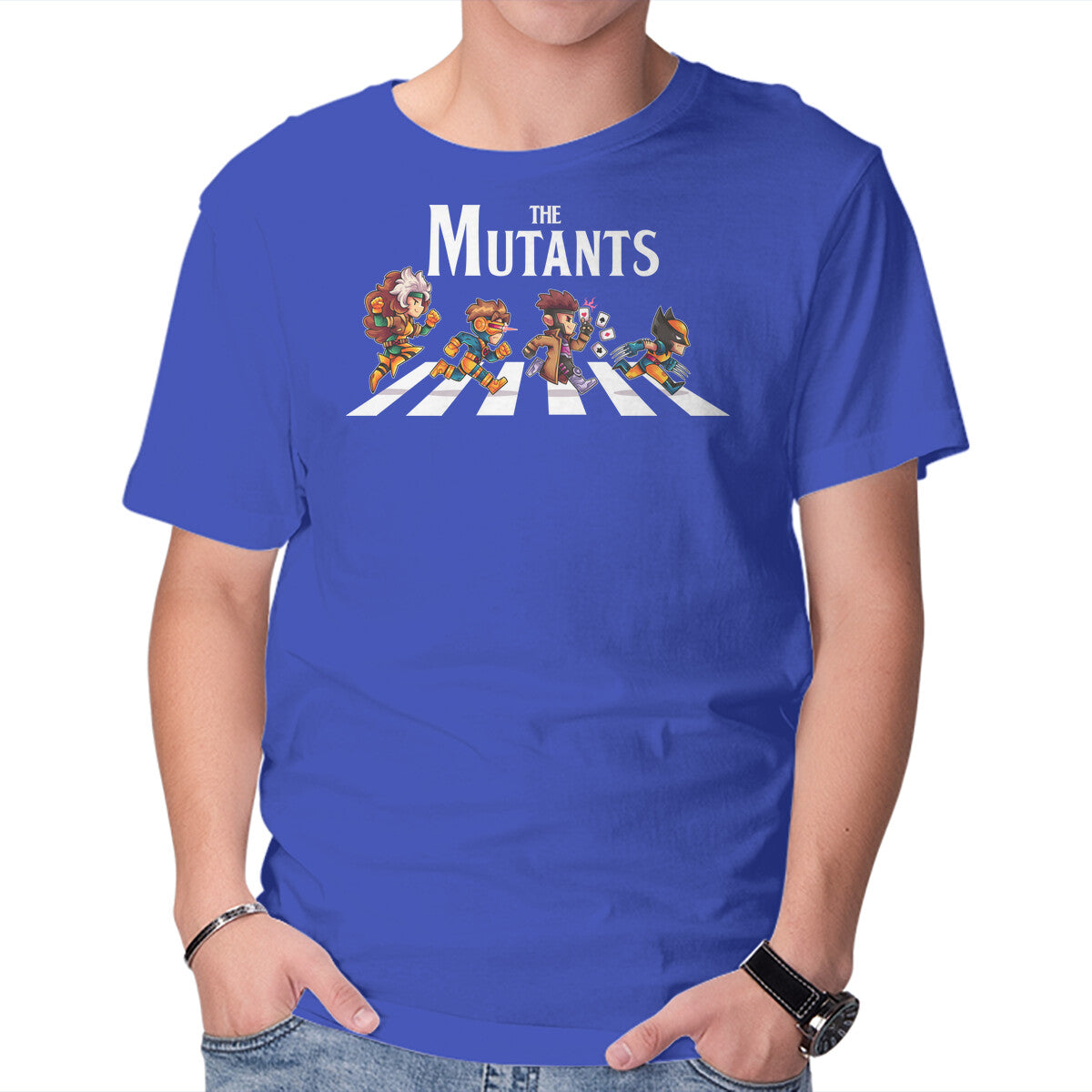 The Mutants – Sci-Fi Graphic T-Shirt in royal blue, product display