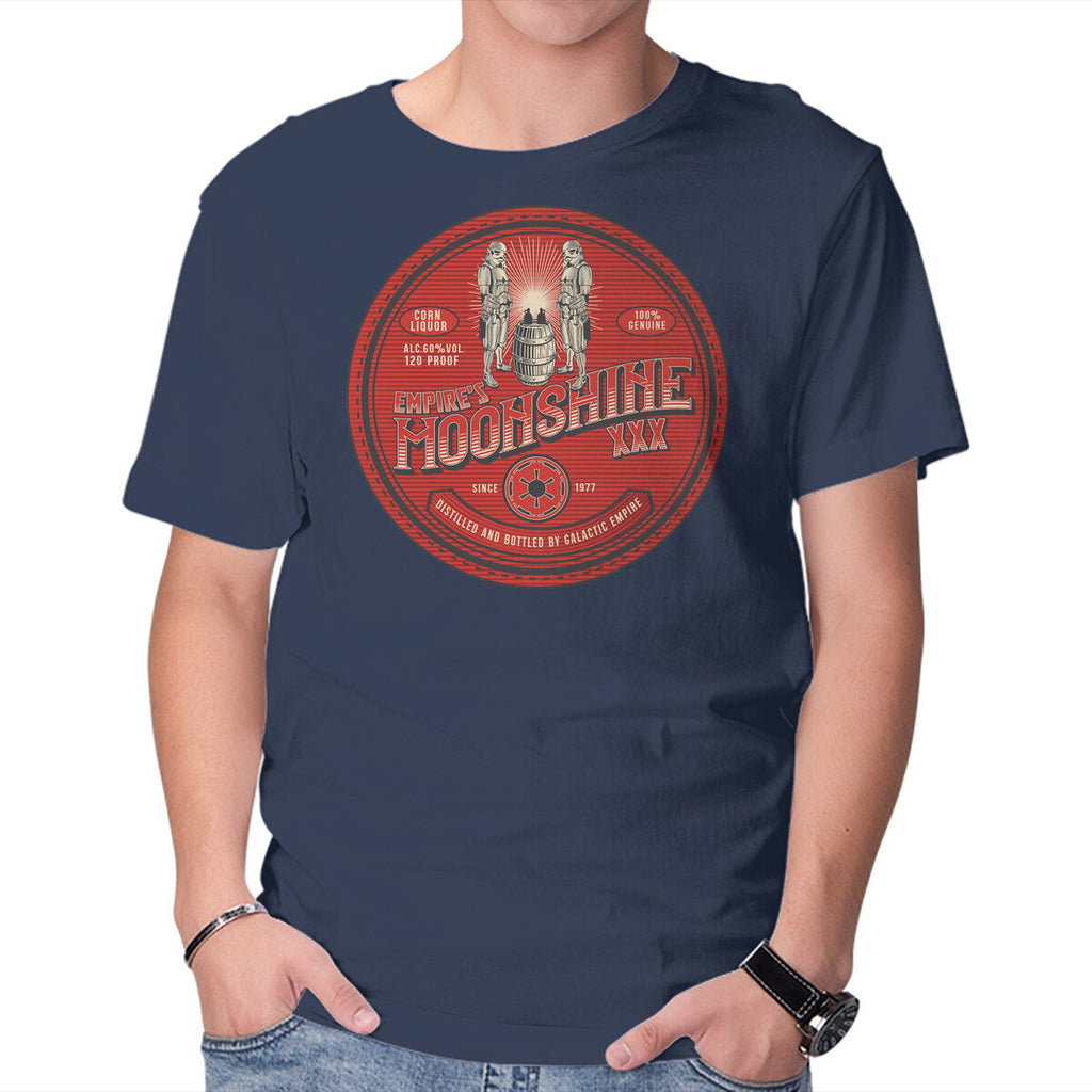 Empire's Moonshine – Sci-Fi Graphic T-Shirt in navy, product display