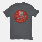 Empire's Moonshine – Sci-Fi Graphic T-Shirt in charcoal, flat-lay product view