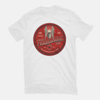 Empire's Moonshine – Sci-Fi Graphic T-Shirt in white, flat-lay product view