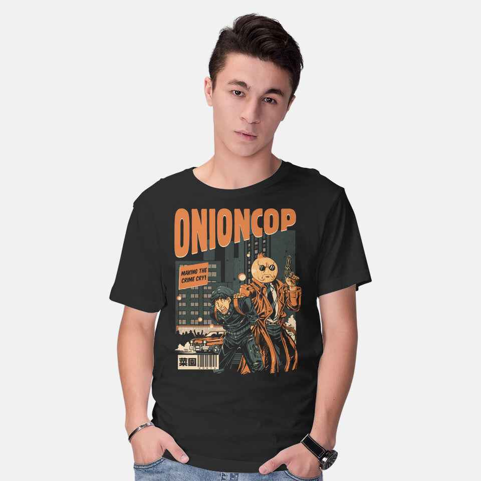 Onion Cop – Retro Graphic T-Shirt