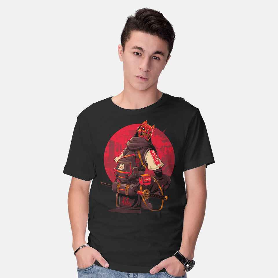 Red Kitsune Samurai Graphic T-Shirt