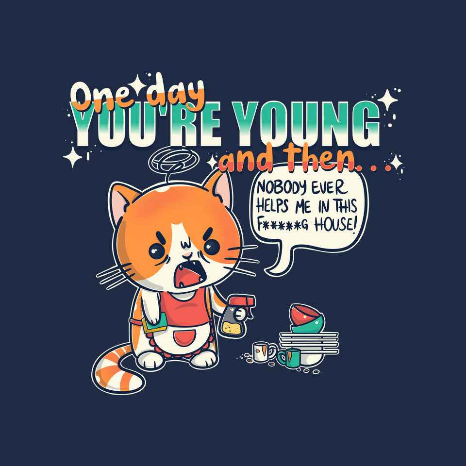 One Day – Cat Graphic T-Shirt
