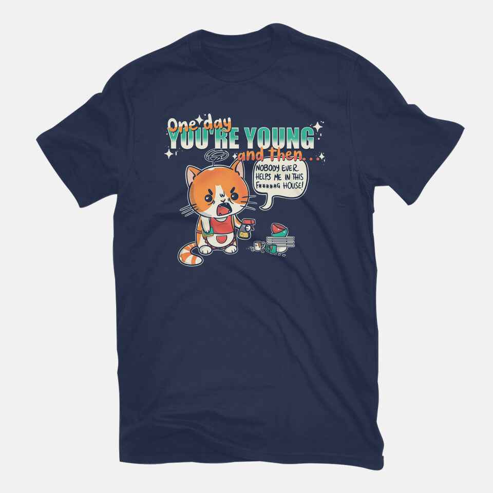 One Day – Cat Graphic T-Shirt