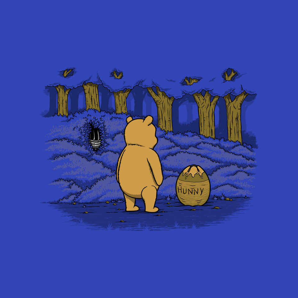Bear Trap – Sci-Fi Graphic T-Shirt design artwork for royal blue graphic T-shirt