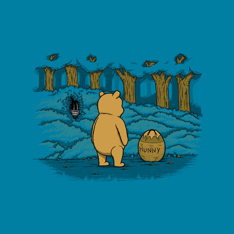 Bear Trap – Sci-Fi Graphic T-Shirt design artwork for turquoise graphic T-shirt