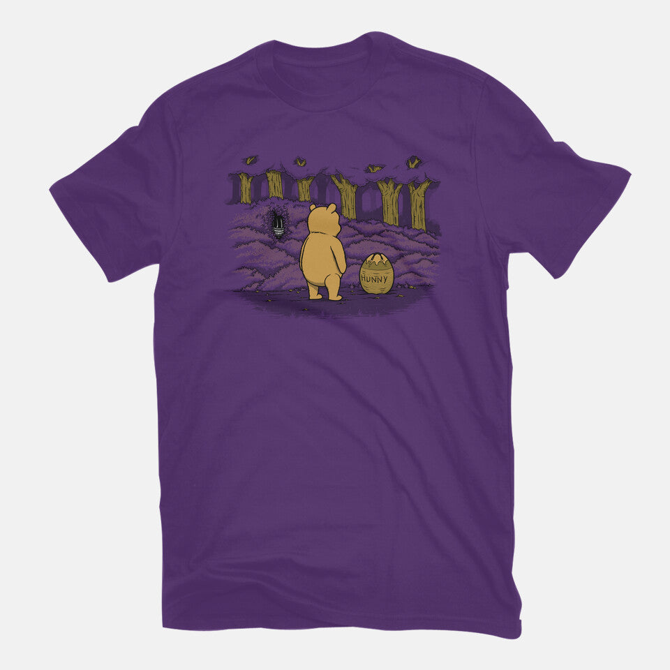 Bear Trap – Sci-Fi Graphic T-Shirt in purple, flat-lay product view