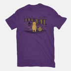 Bear Trap – Sci-Fi Graphic T-Shirt in purple, flat-lay product view