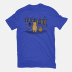 Bear Trap – Sci-Fi Graphic T-Shirt in royal blue, flat-lay product view