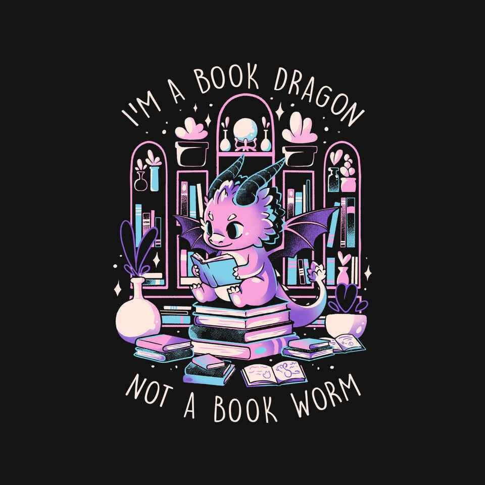 BookDragon – Fantasy Graphic T-Shirt
