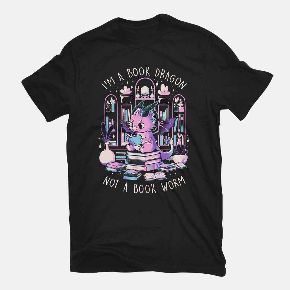 BookDragon – Fantasy Graphic T-Shirt