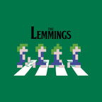 Lemmings Road – Gaming Graphic T-Shirt design artwork for green graphic T-shirt