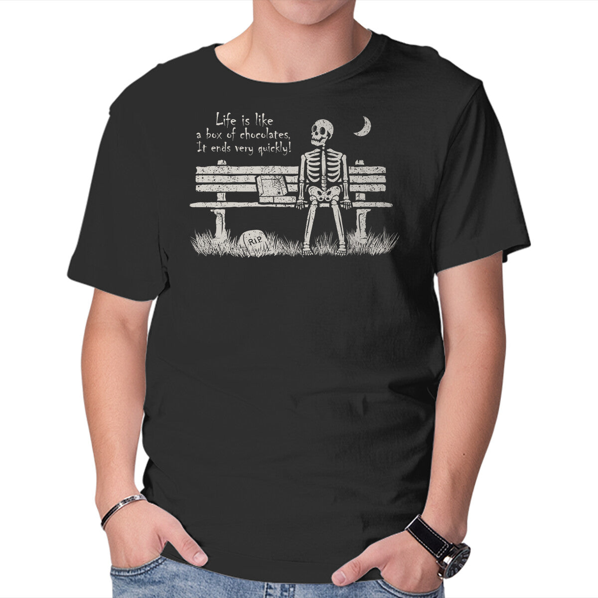 Forrest In Peace – Movie Graphic T-Shirt in black, product display