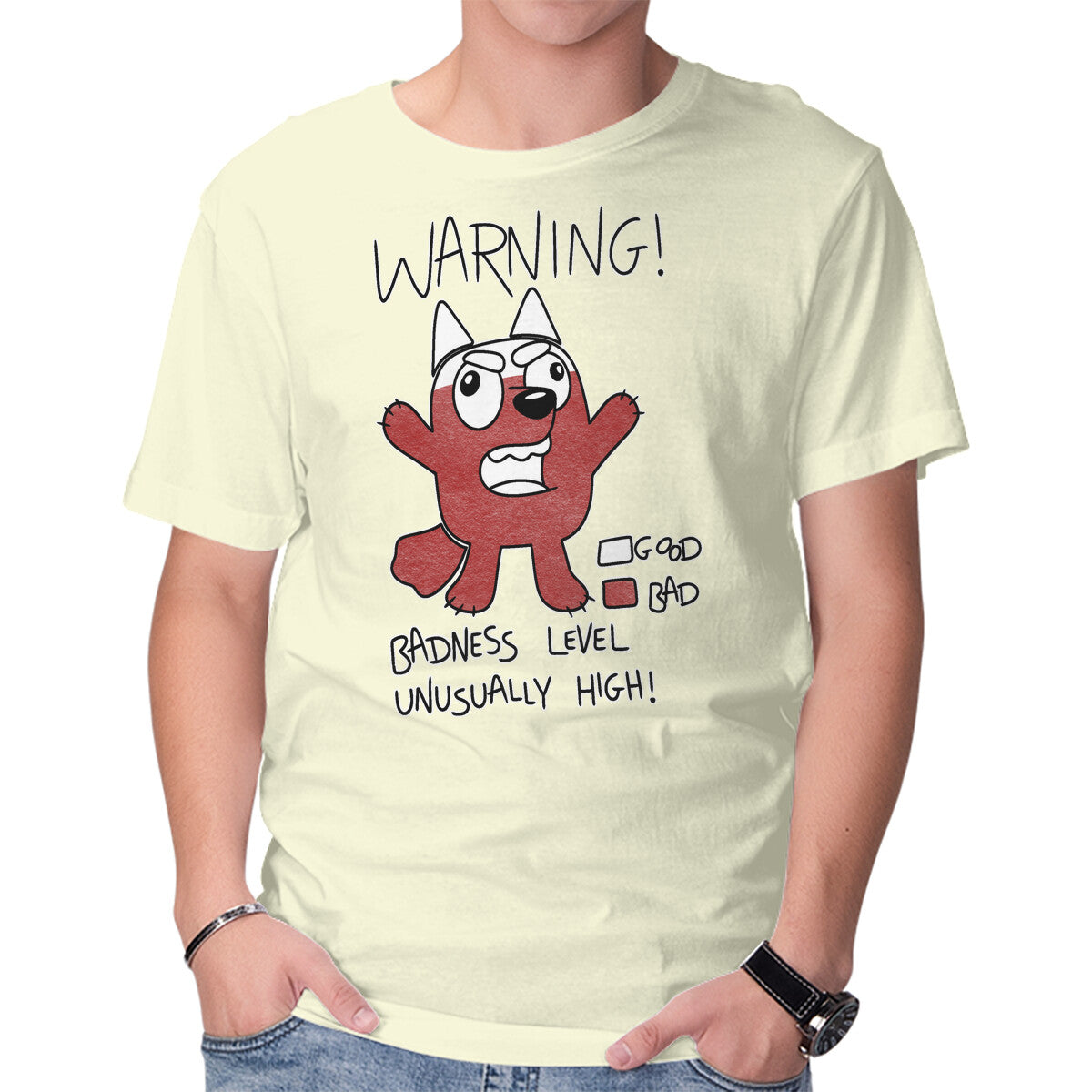 Muffin's Badness Level – Dog Graphic T-Shirt
