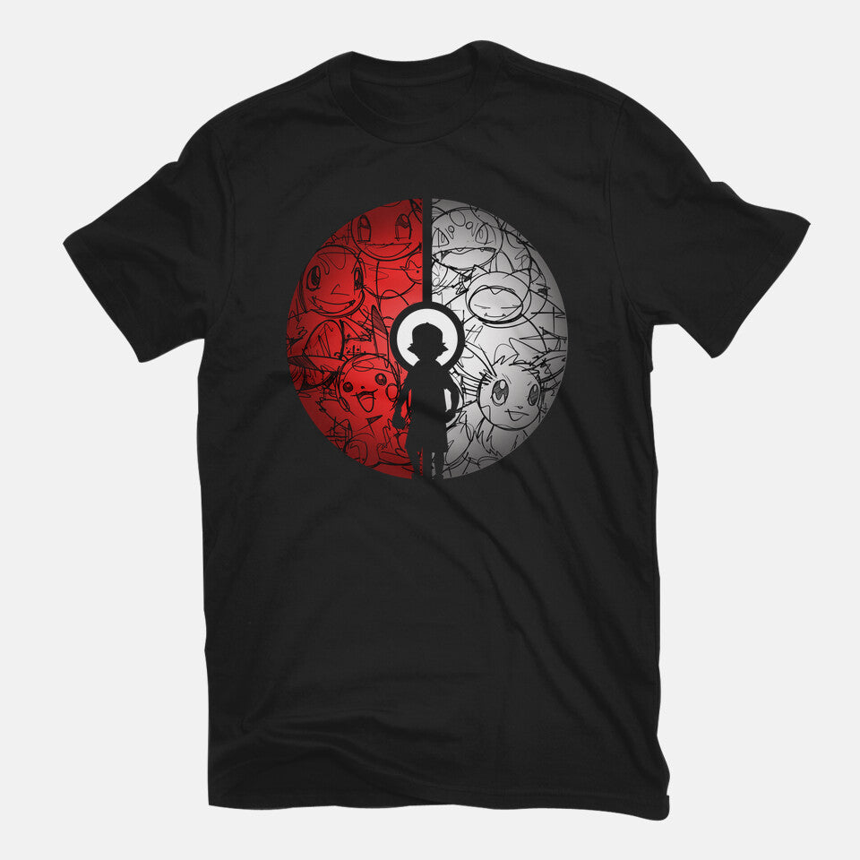 I Got Them – Anime Graphic T-Shirt in black, flat-lay product view