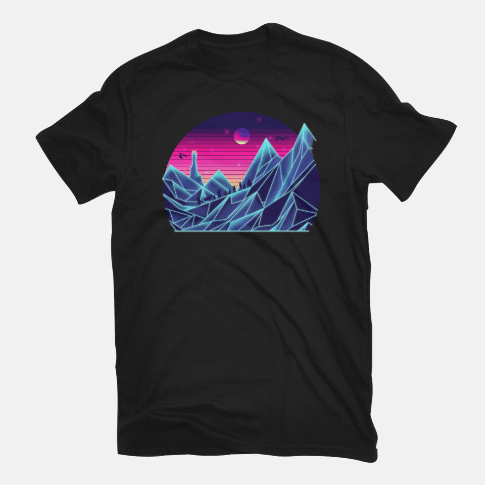 Rad Fellowship – Fantasy Graphic T-Shirt in black, flat-lay product view