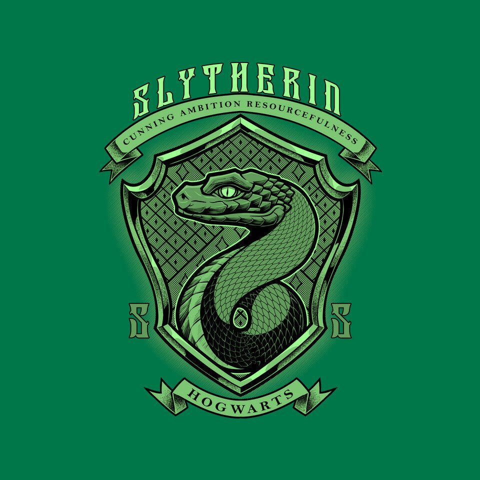 Green Snake Emblem – Fantasy Graphic T-Shirt design artwork for green graphic T-shirt