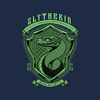 Green Snake Emblem – Fantasy Graphic T-Shirt design artwork for navy graphic T-shirt