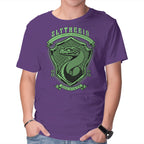 Green Snake Emblem – Fantasy Graphic T-Shirt in purple, product display