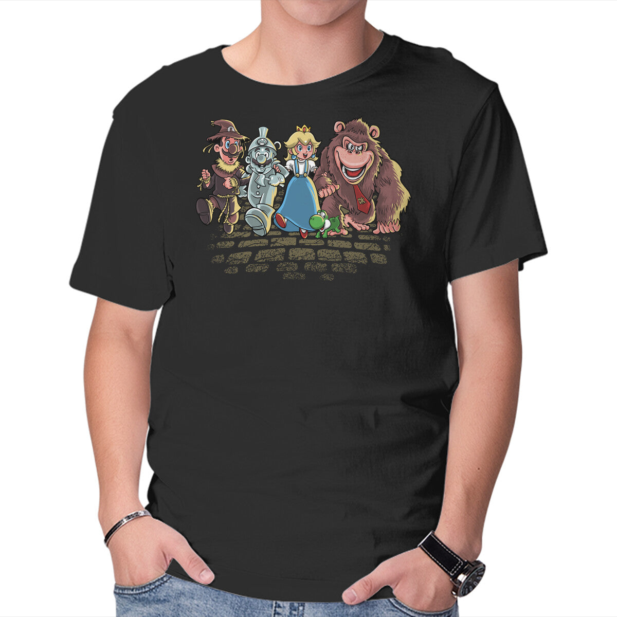 The Brothers Of Oz – Gaming Graphic T-Shirt in black, product display