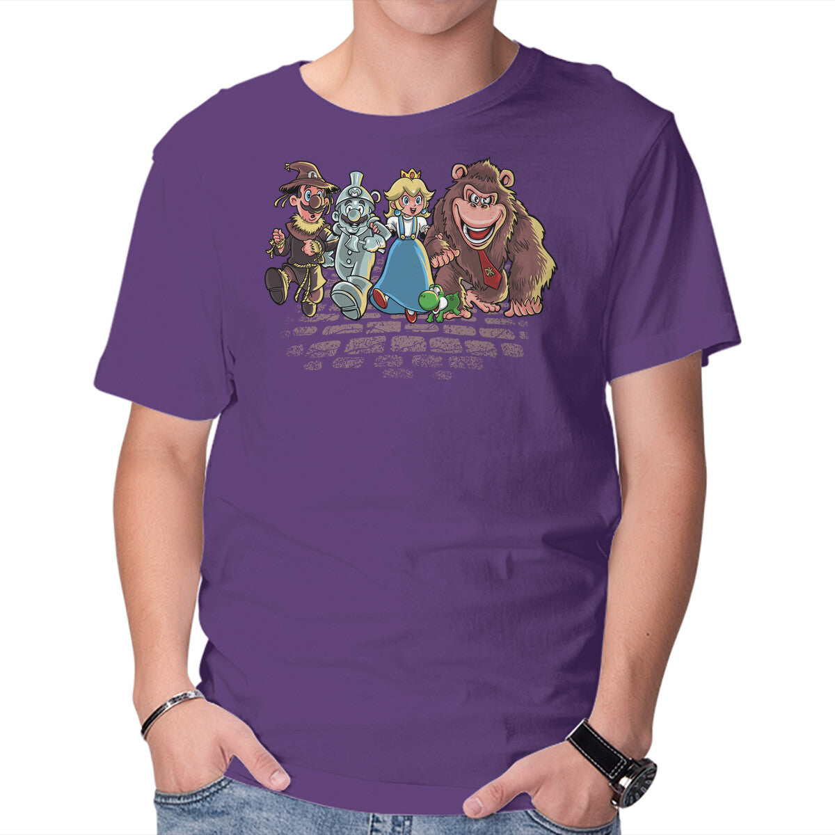The Brothers Of Oz – Gaming Graphic T-Shirt in purple, product display