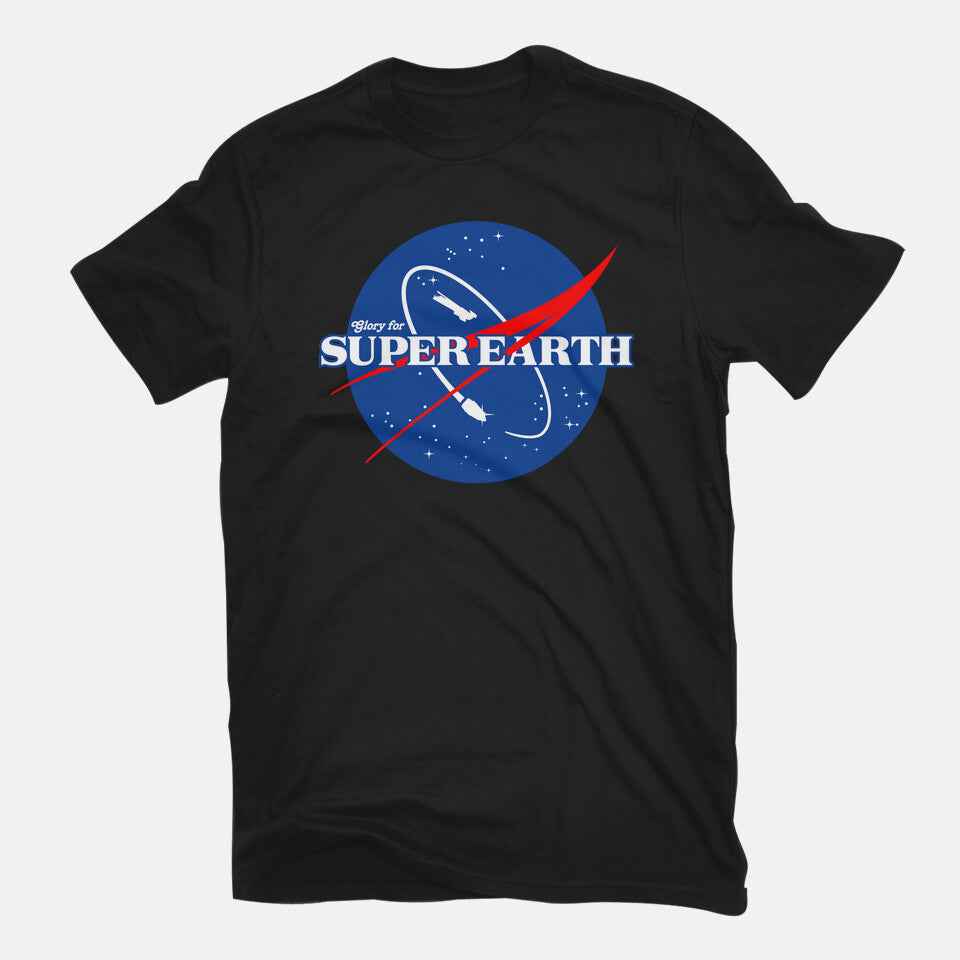Glory For Super Earth – Gaming Graphic T-Shirt