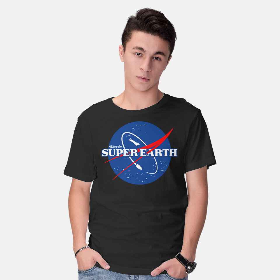 Glory For Super Earth – Gaming Graphic T-Shirt