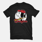 Comic Beagle Baseball – Dog Graphic T-Shirt