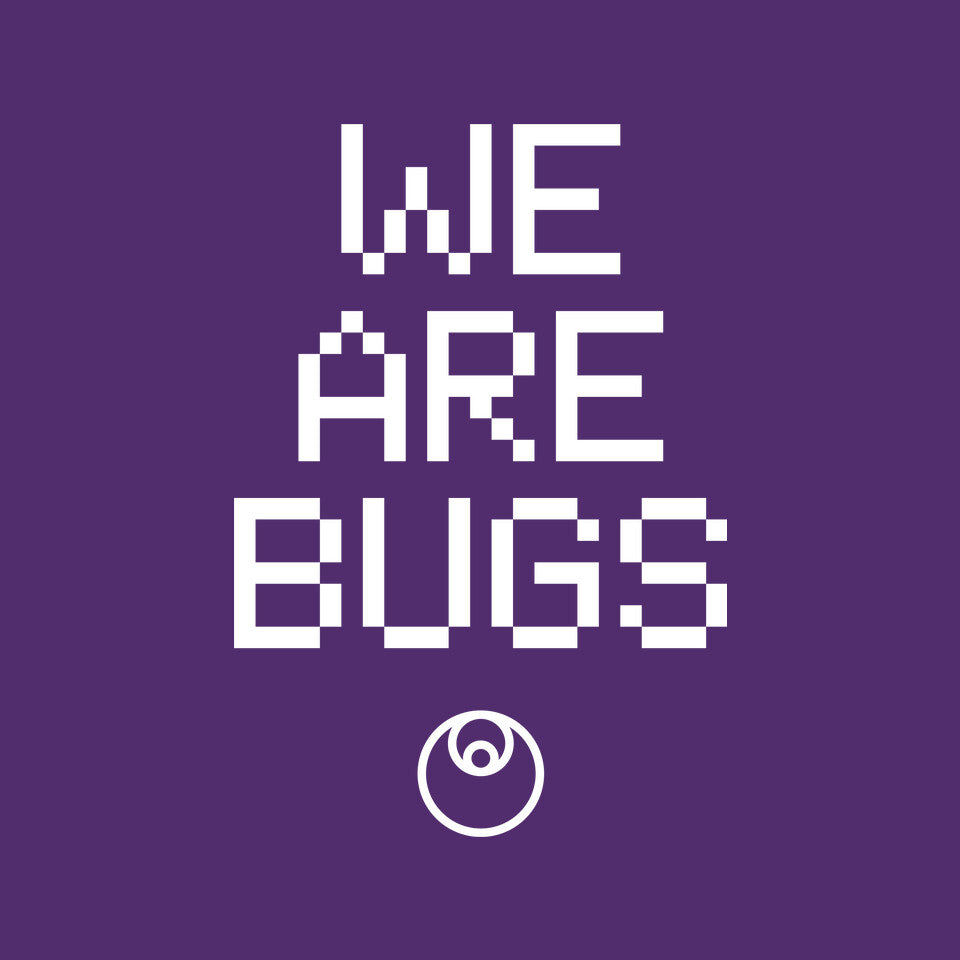 We Are Bugs – Sci-Fi Graphic T-Shirt design artwork for purple graphic T-shirt