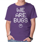 We Are Bugs – Sci-Fi Graphic T-Shirt in purple, product display