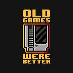 Old Games – Gaming Graphic T-Shirt design artwork for black graphic T-shirt