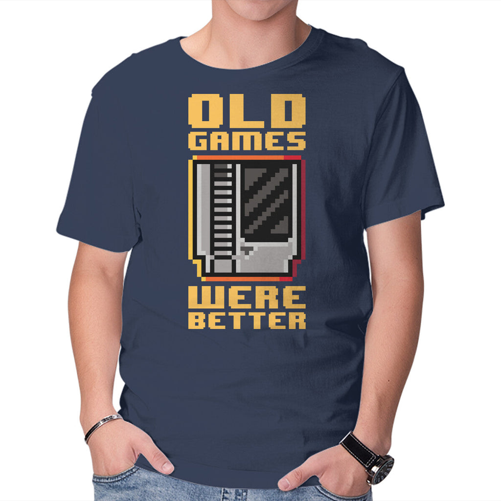 Old Games – Gaming Graphic T-Shirt in navy, product display