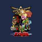 Hyrule Force – Gaming Graphic T-Shirt design artwork for navy graphic T-shirt