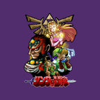 Hyrule Force – Gaming Graphic T-Shirt design artwork for purple graphic T-shirt