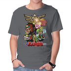 Hyrule Force – Gaming Graphic T-Shirt in charcoal, product display