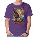 Hyrule Force – Gaming Graphic T-Shirt in purple, product display