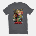 Hyrule Force – Gaming Graphic T-Shirt in charcoal, flat-lay product view