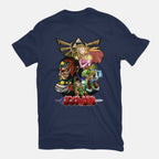 Hyrule Force – Gaming Graphic T-Shirt in navy, flat-lay product view