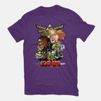 Hyrule Force – Gaming Graphic T-Shirt in purple, flat-lay product view