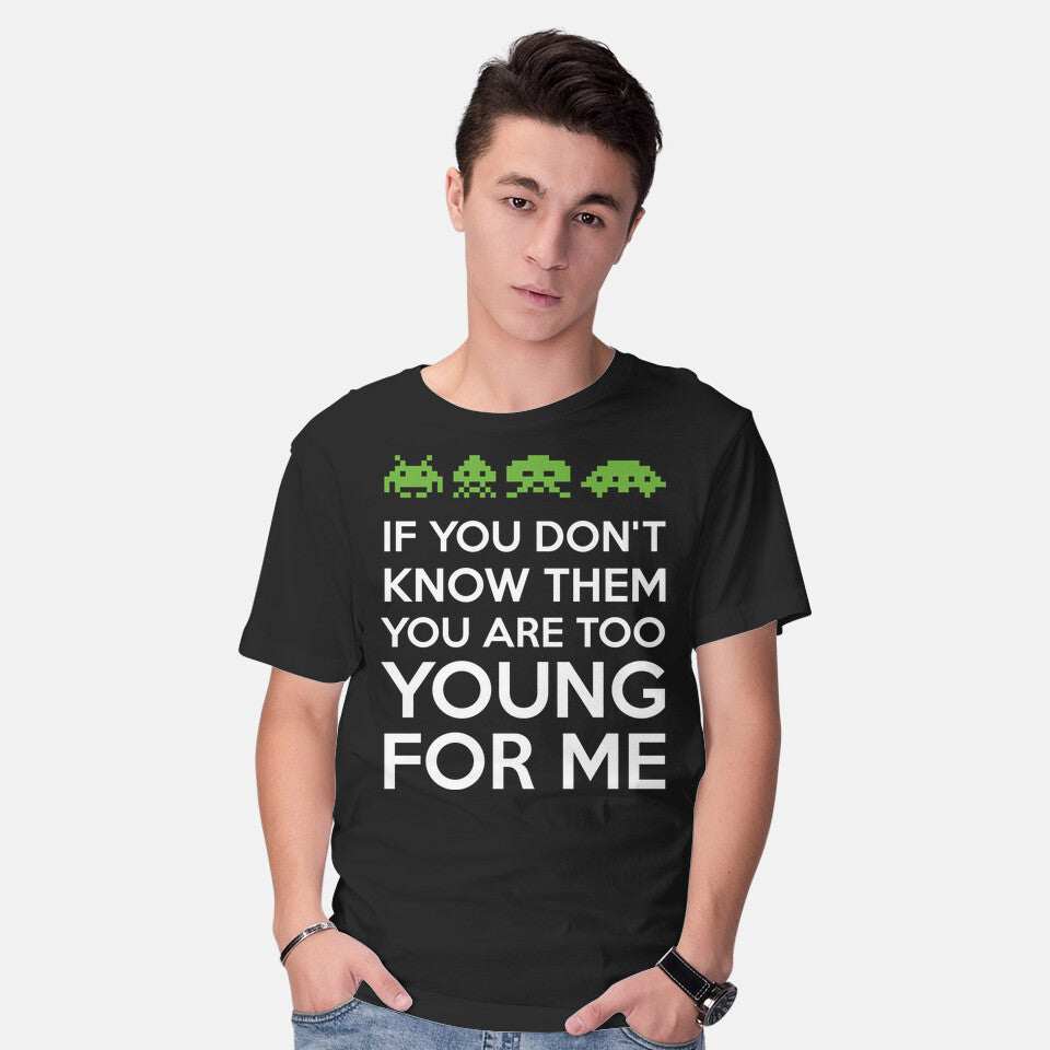 Model wearing black If You Don't Know Them – Gaming Graphic T-Shirt