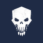 Helldivers Punisher – Gaming Graphic T-Shirt design artwork for navy graphic T-shirt